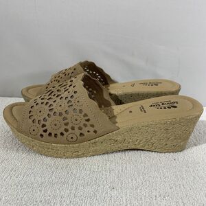 Spring Step Cork Wedge Sandal Womens Size 40 US 9 New